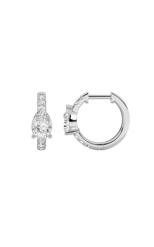 14K White Gold Earring KJ00184H.PS-1.5-21F