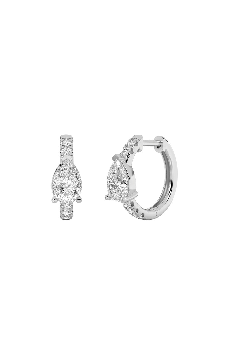 14K White Gold Earring KJ00184H.PS-1.5-21F