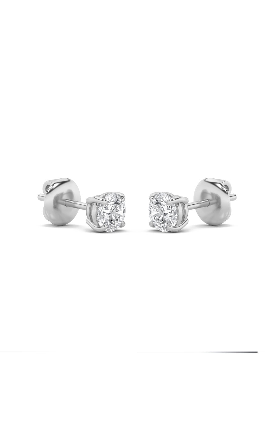 0.25Cttw Round Shaped Lab Grown Diamond (F/VS) Stud Earrings in 14K Gold