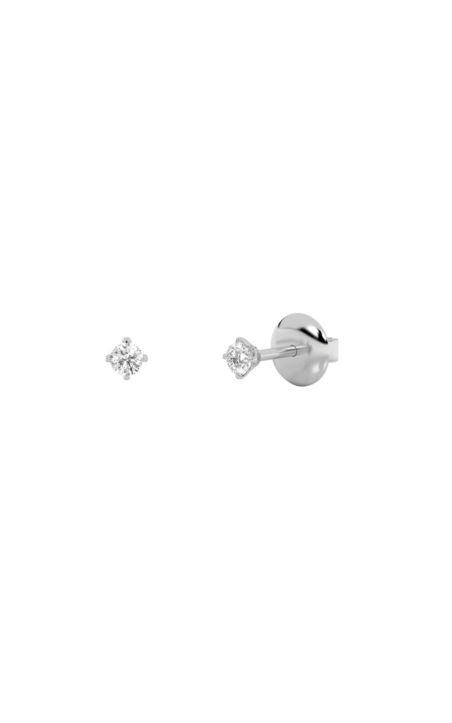 0.25Cttw Round Shaped Lab Grown Diamond (F/VS) Stud Earrings in 14K Gold