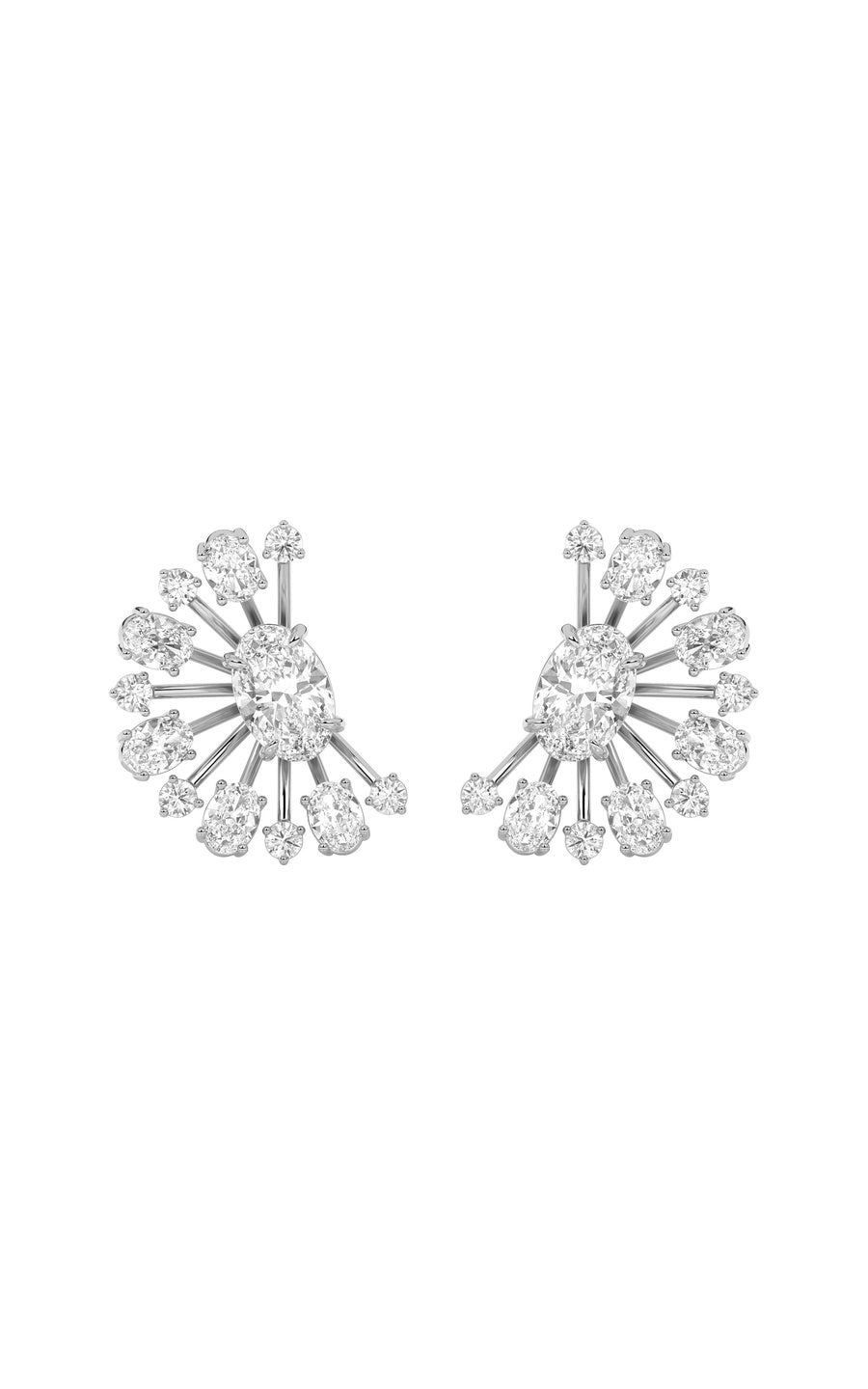 4.5Cttw Oval Shaped Lab Grown Diamond (F/VS) Astralis Earrings in 14K Gold