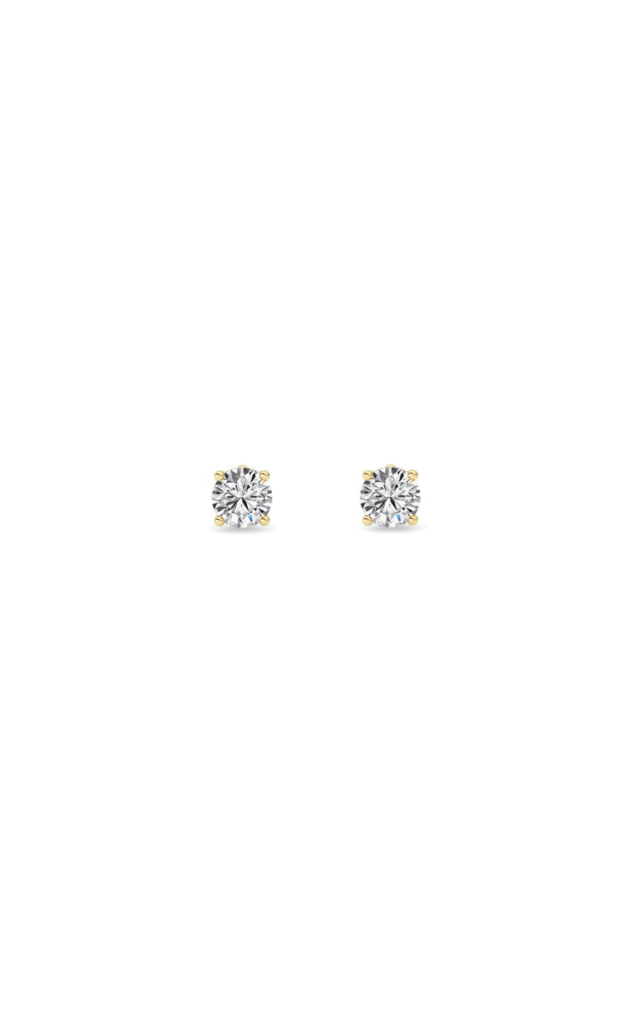 0.5Cttw Round Shaped Lab Grown Diamond (F/VS) StudEarrings in 14K Gold