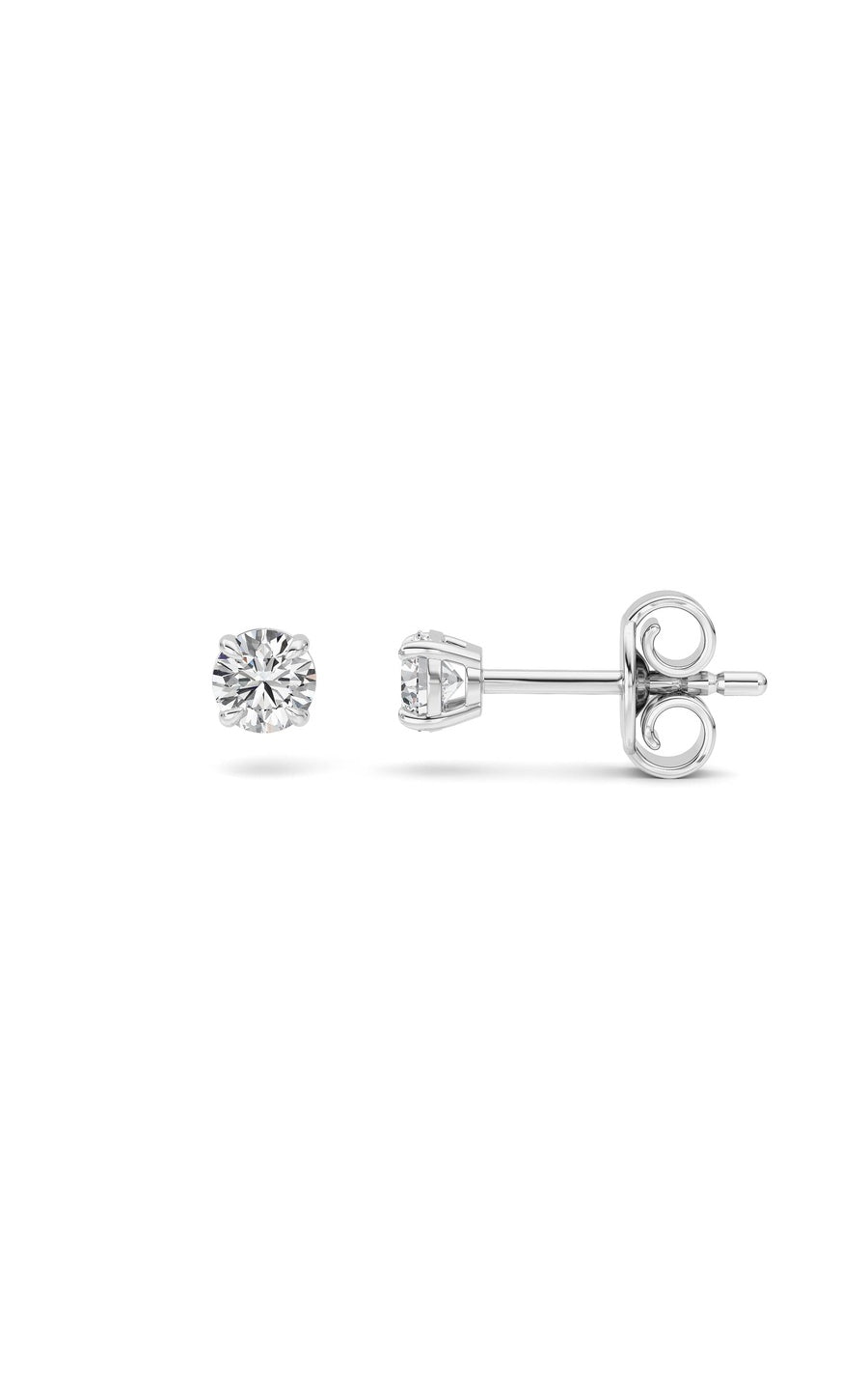 0.5Cttw Round Shaped Lab Grown Diamond (F/VS) Stud Earrings in 14K Gold