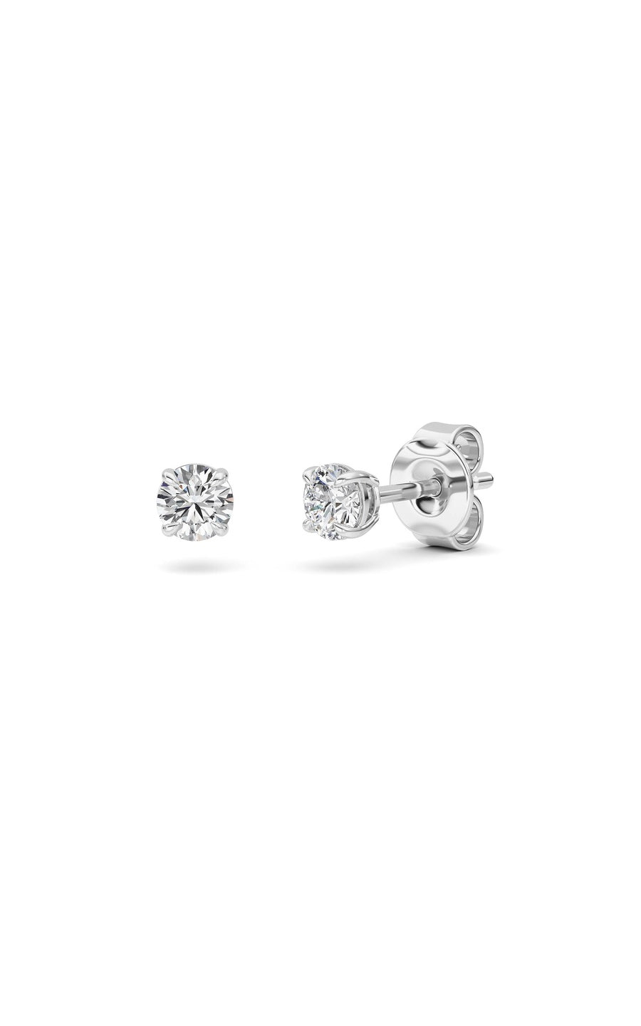 0.5Cttw Round Shaped Lab Grown Diamond (F/VS) Stud Earrings in 14K Gold
