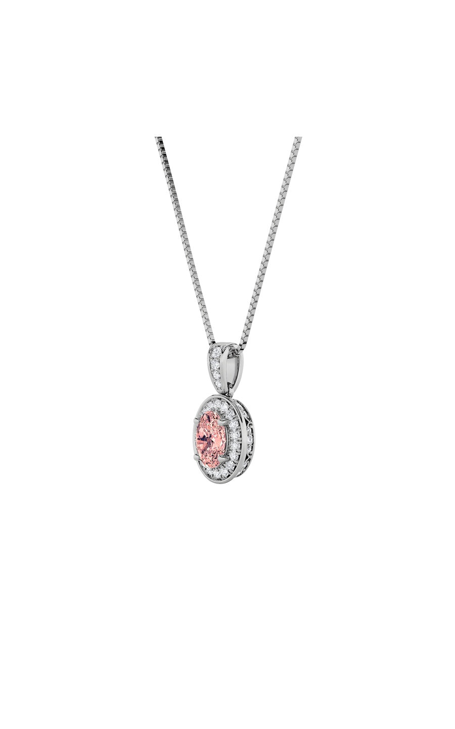 1.3Cttw Oval Shaped Lab Grown Diamond (F/VS)  Pendant in 14K Gold