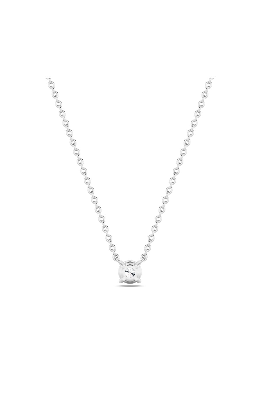0.75Cttw Round Shaped Lab Grown Diamond (F/VS) Solitaire Necklace in 14K Gold