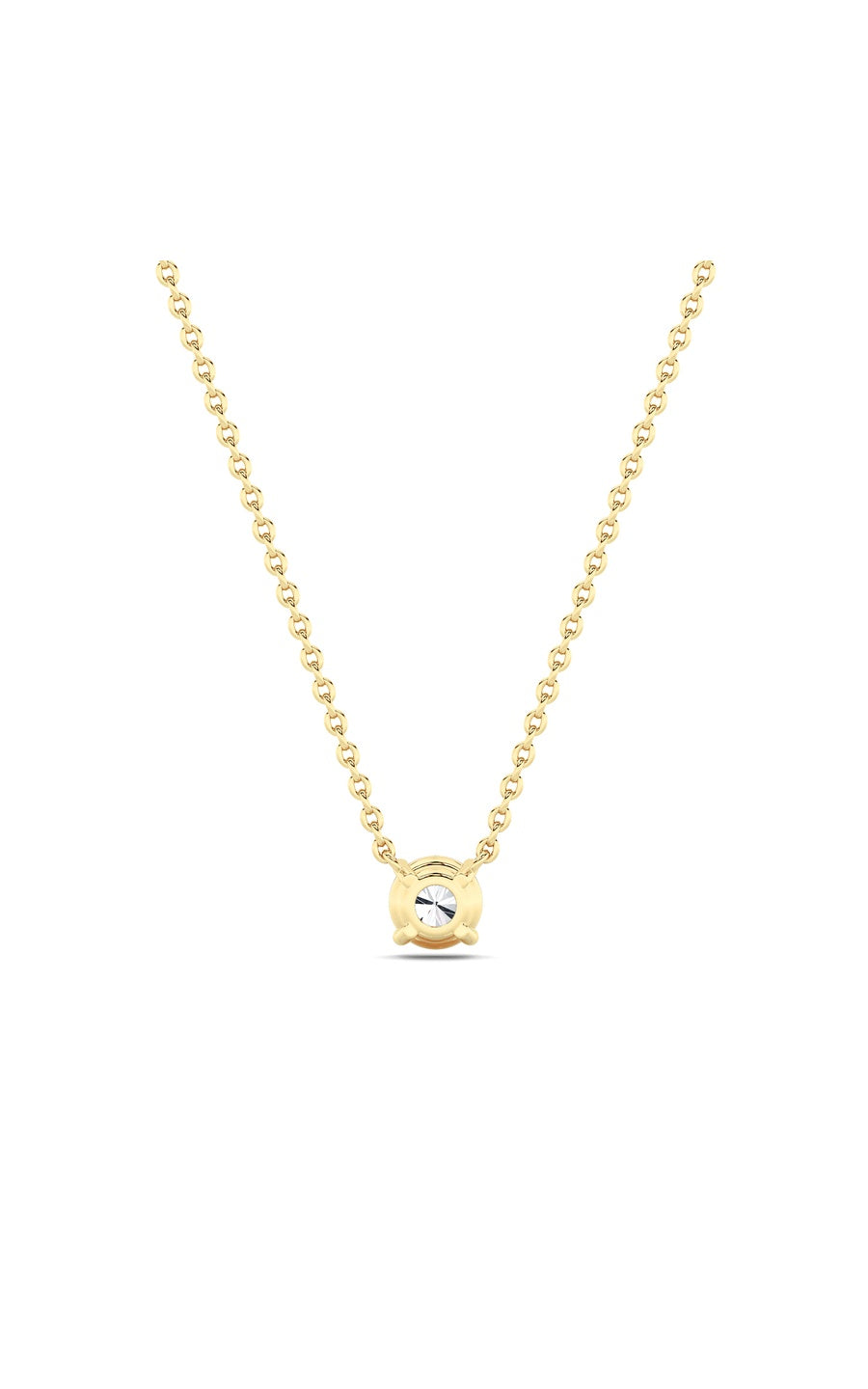 1.5Cttw Round Shaped Lab Grown Diamond (F/VS)  Necklace in 14K Gold
