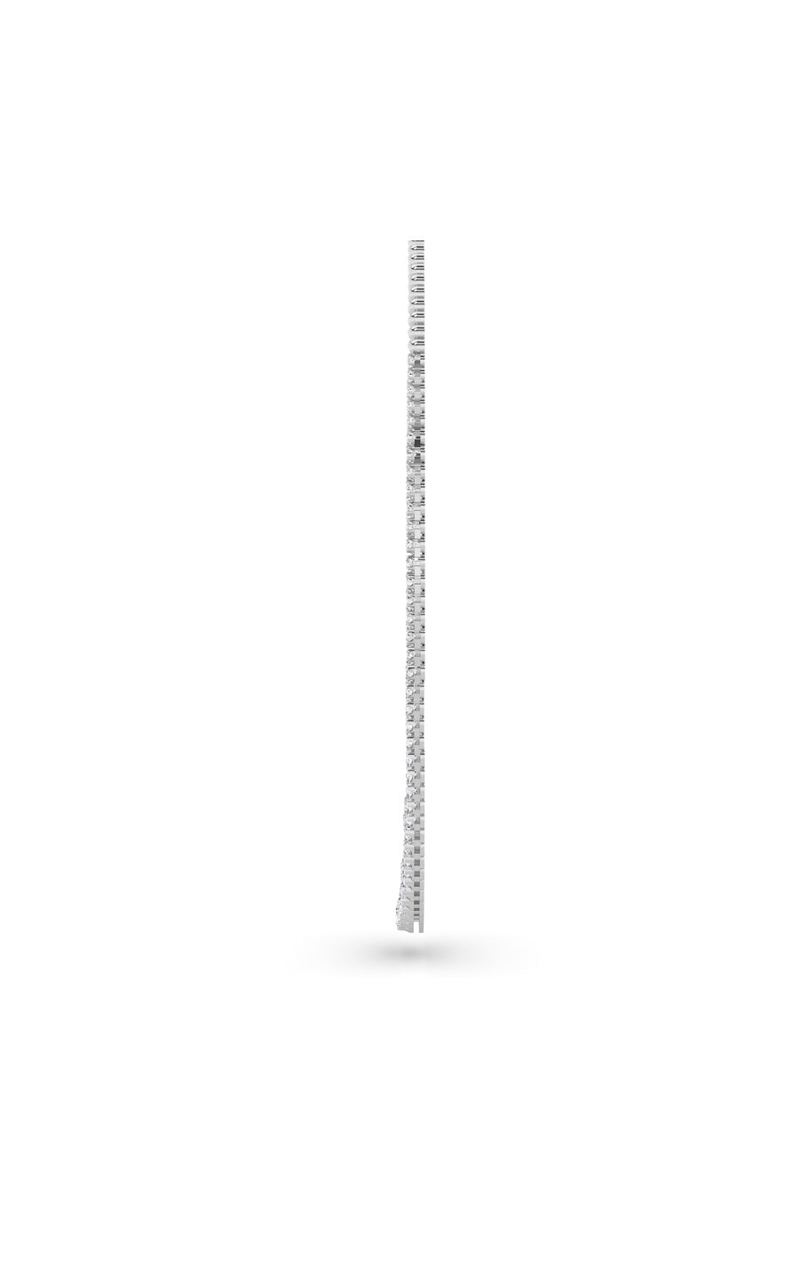 10Cttw Round Shaped Lab Grown Diamond (F/VS) Graduating Half  Riviera Necklace in 14K Gold