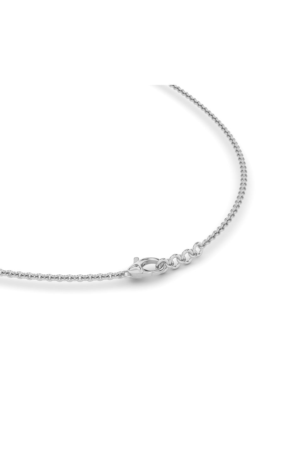 3CTW Round Shaped Lab Grown Diamond (F/VS) Graduating half    Necklace in 14K Gold