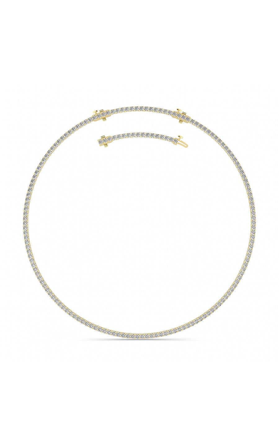 14K White Gold Necklace KJ00223N.RD-15-21F