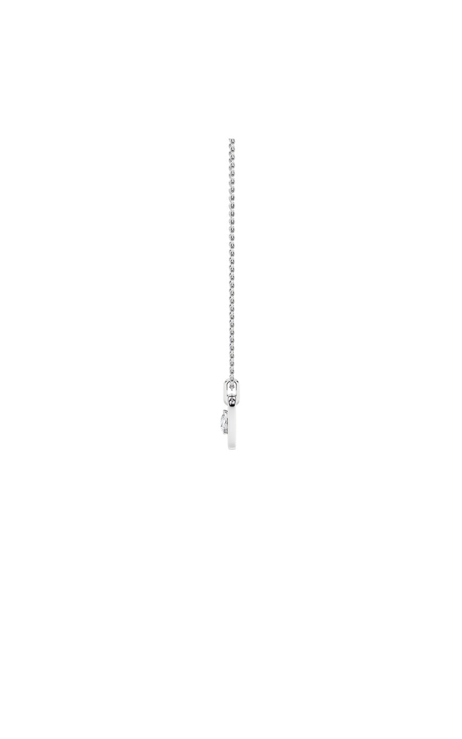 1CTW Pear Shaped Lab Grown Diamond (F/VS) Heart Shaped Dangle Pendant in 14K Gold