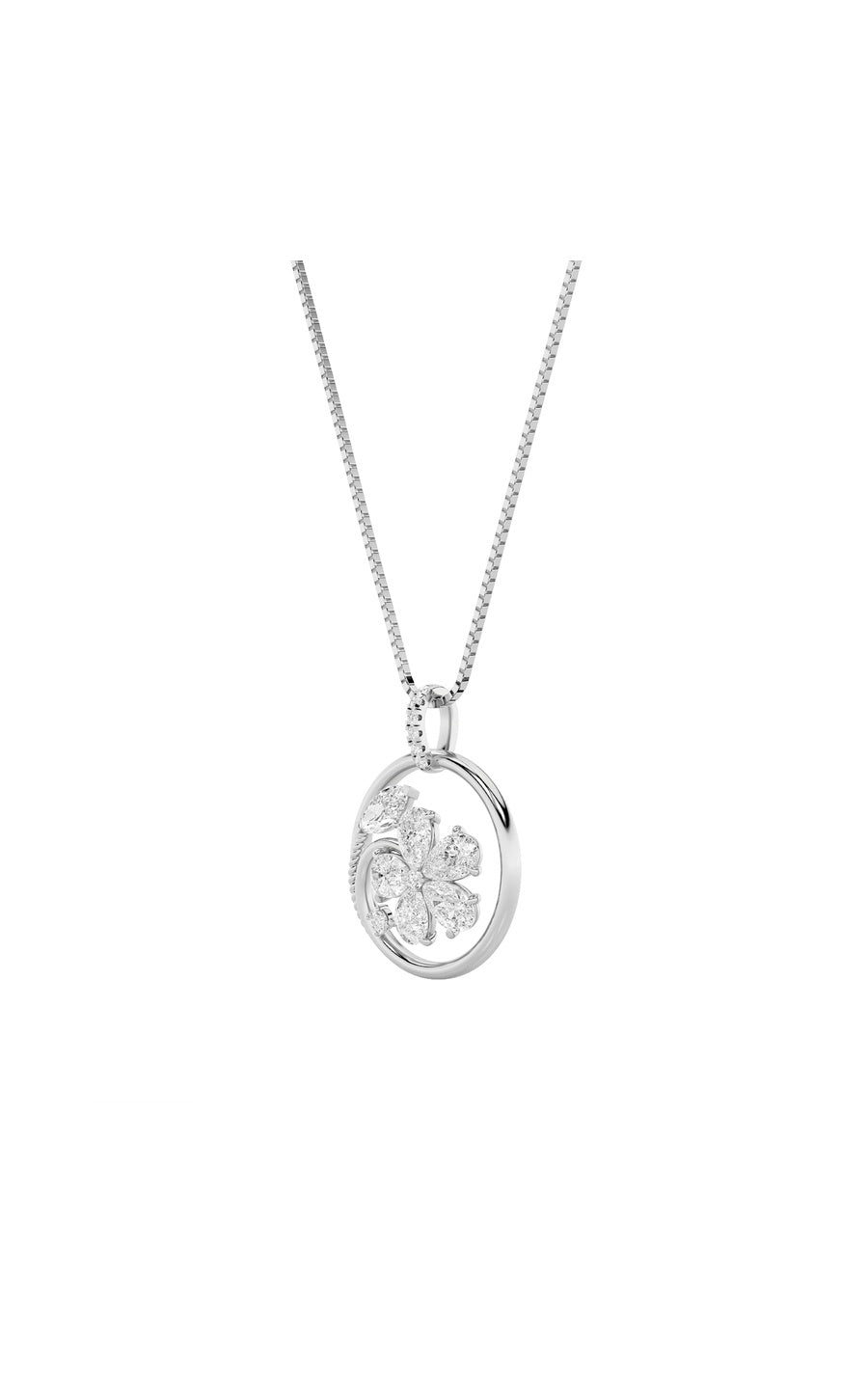 2Cttw Marquise Shaped Lab Grown Diamond (F/VS) Pendant in 14K Gold