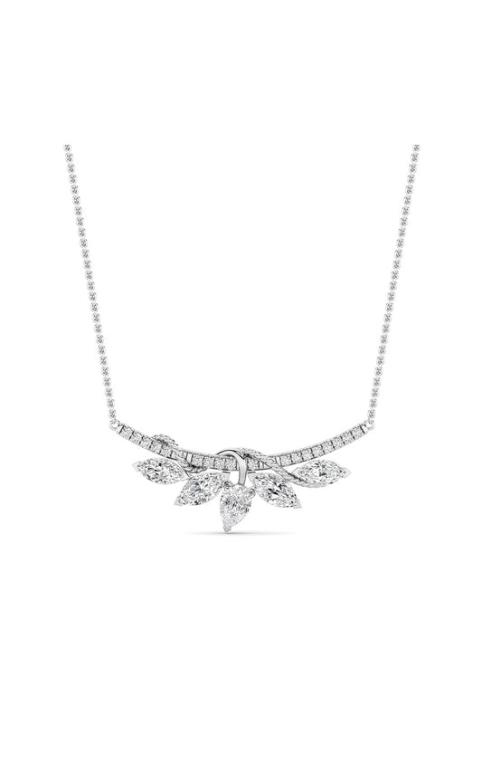 1.5Cttw Pear Shaped Lab Grown Diamond (F/VS) Necklace in 14K Gold