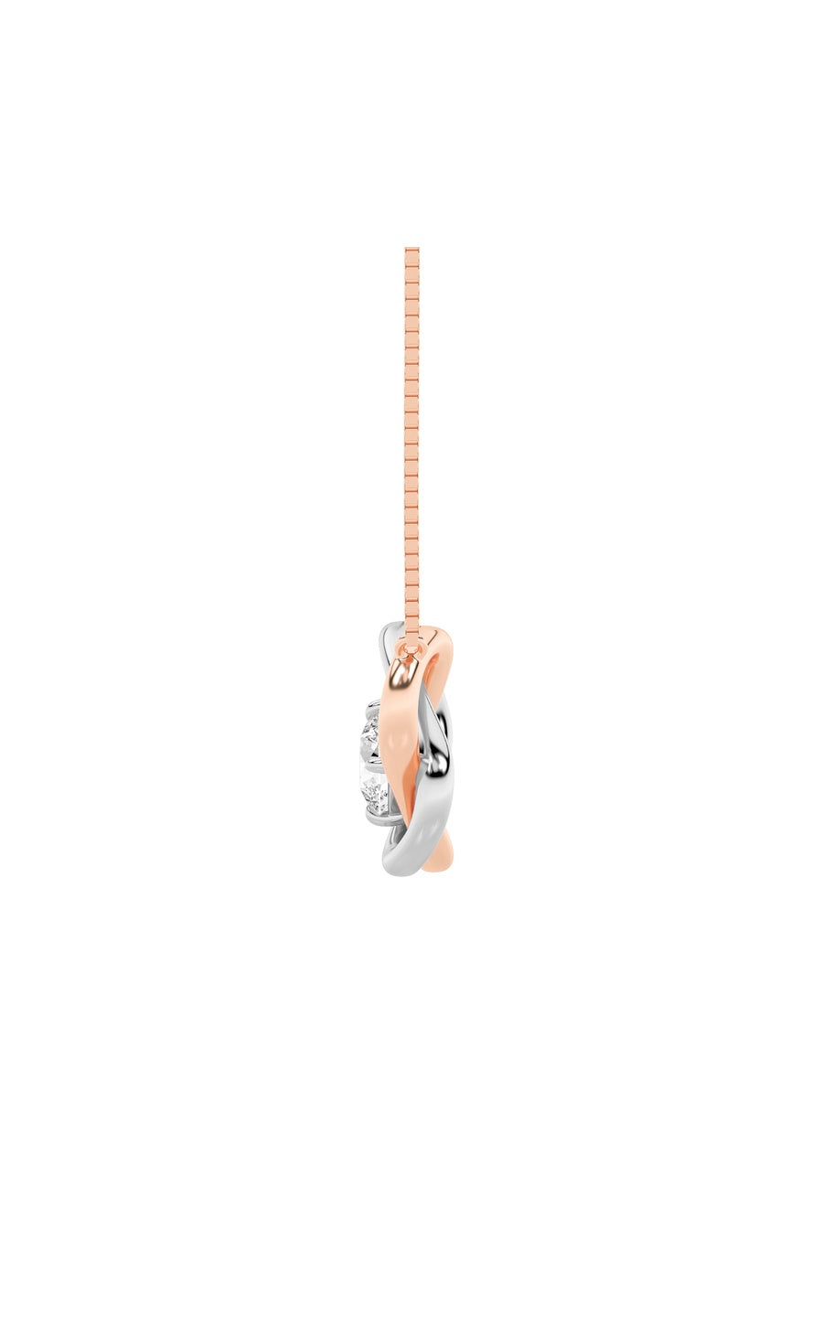 1Cttw Round Shaped Lab Grown Diamond (F/VS)  Necklace in 14K Gold