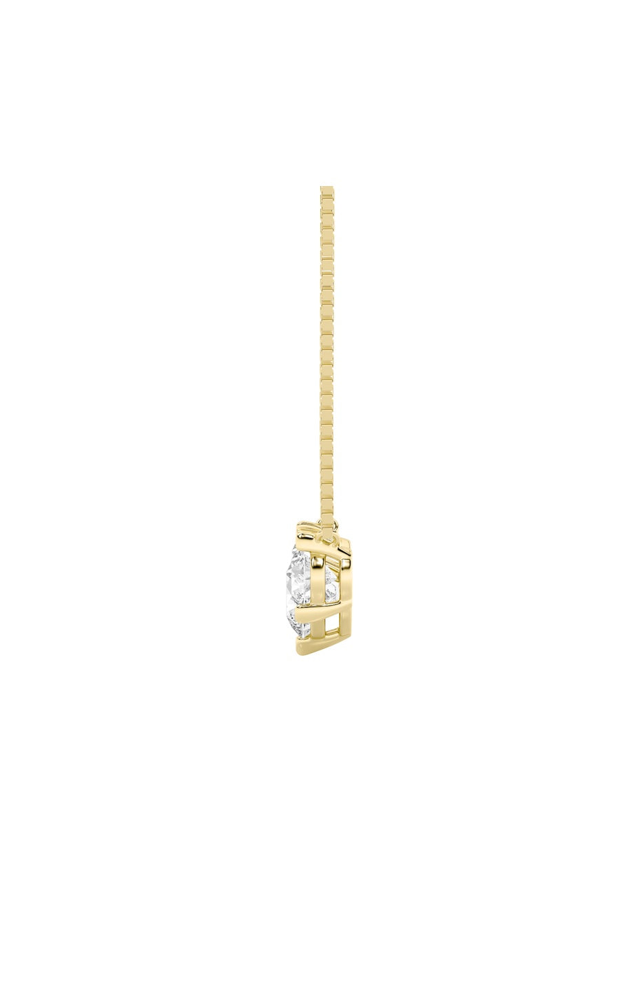2Cttw Round Shaped Lab Grown Diamond (F/VS) ThreeStone Necklace in 14K Gold