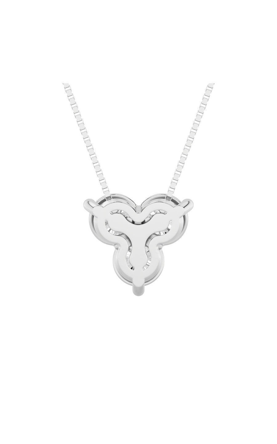 1Cttw Round Shaped Lab Grown Diamond (F/VS) ThreeStone Pendant in 14K Gold