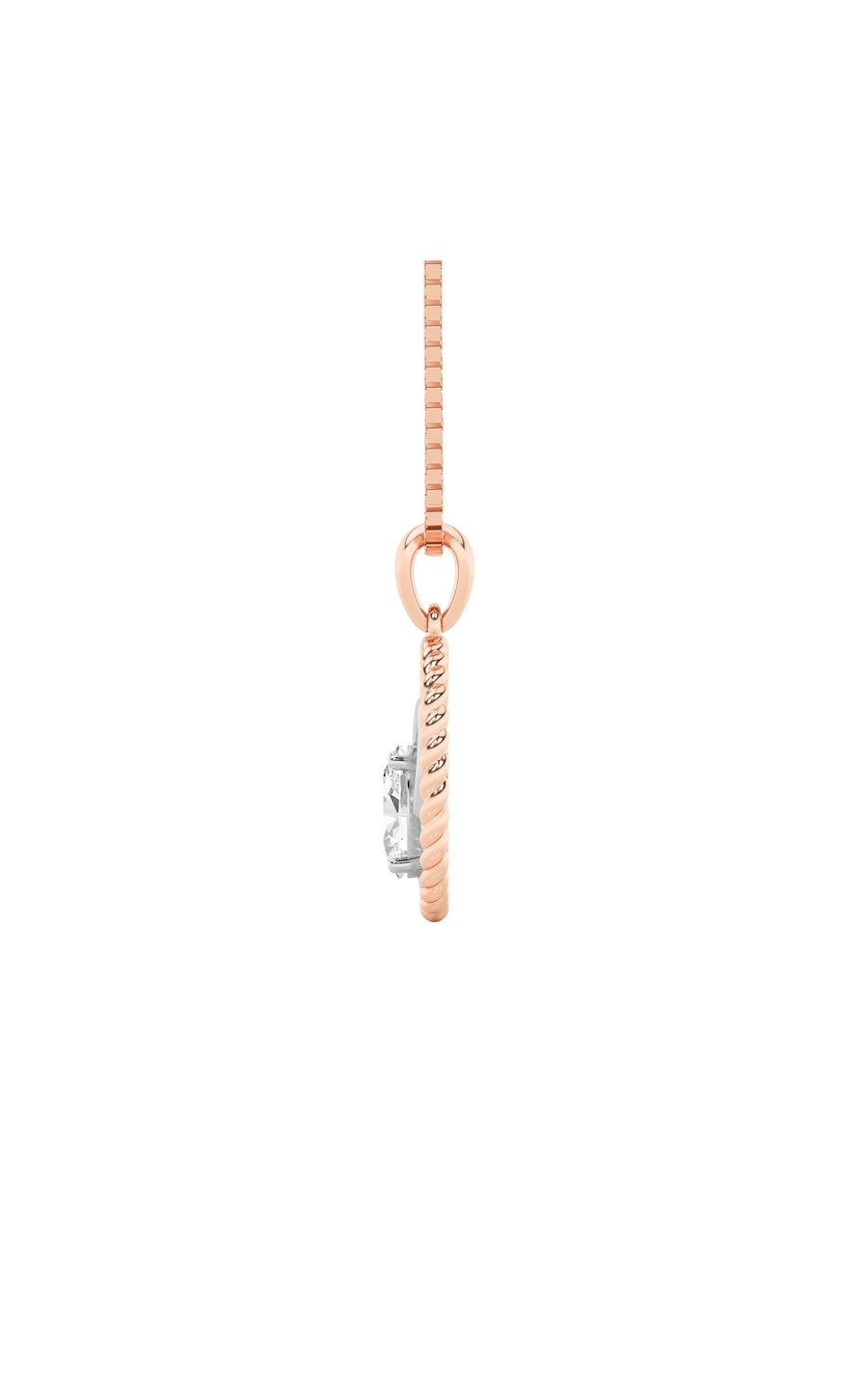 1Cttw Oval Shaped Lab Grown Diamond (F/VS) ZodiacPendant in 14K Gold