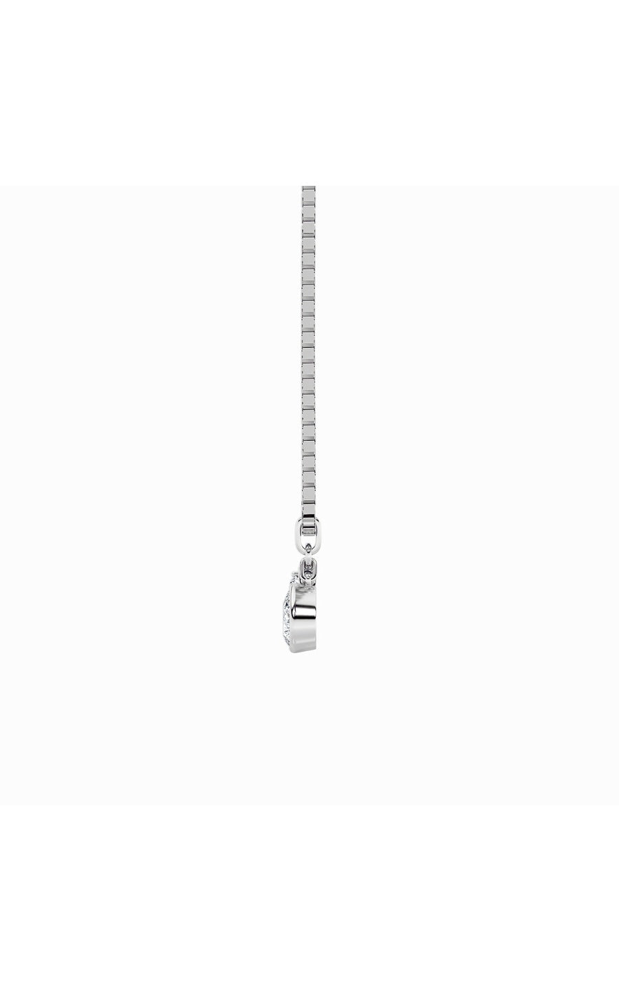 1CTW Pear Shaped Lab Grown Diamond (F/VS) Zodiac Pendant in 14K Gold