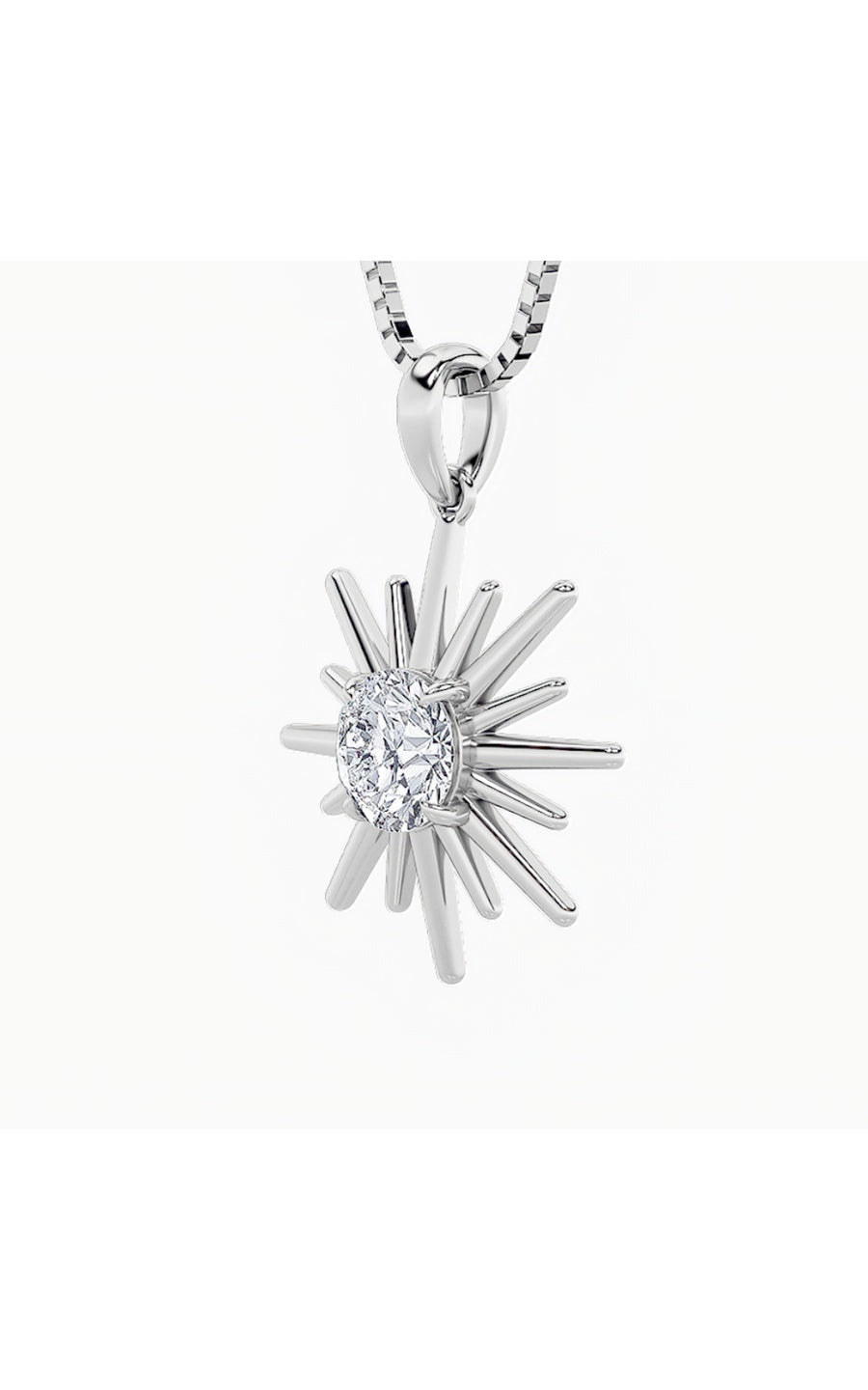1.5Cttw Round Shaped Lab Grown Diamond (F/VS) Astralis Pendant in 14K Gold