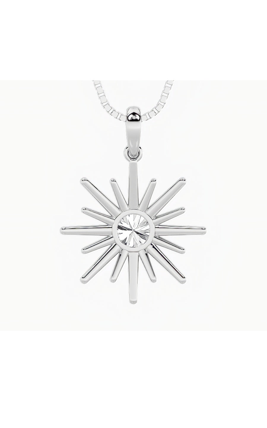 1.5Cttw Round Shaped Lab Grown Diamond (F/VS) Astralis Pendant in 14K Gold