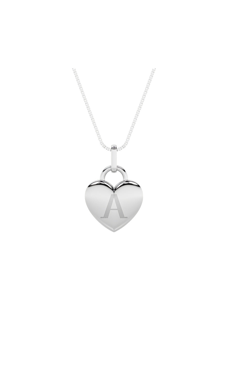 1Cttw Oval Shaped Lab Grown Diamond (F/VS) Heart Pendant in 14K  White Gold