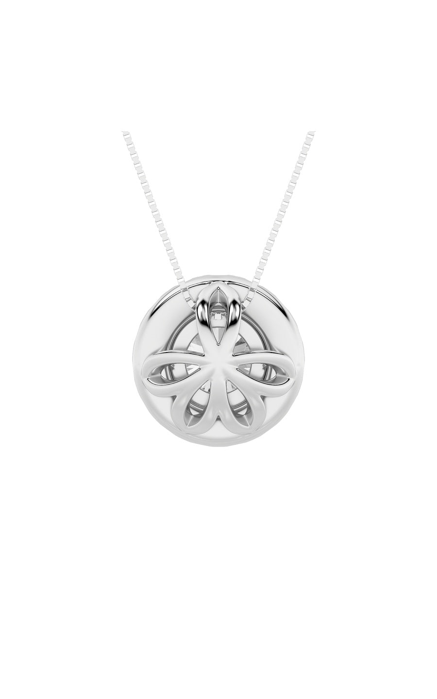 1.25Cttw Round Shaped Lab Grown Diamond (F/VS) Pendant in 14K Gold
