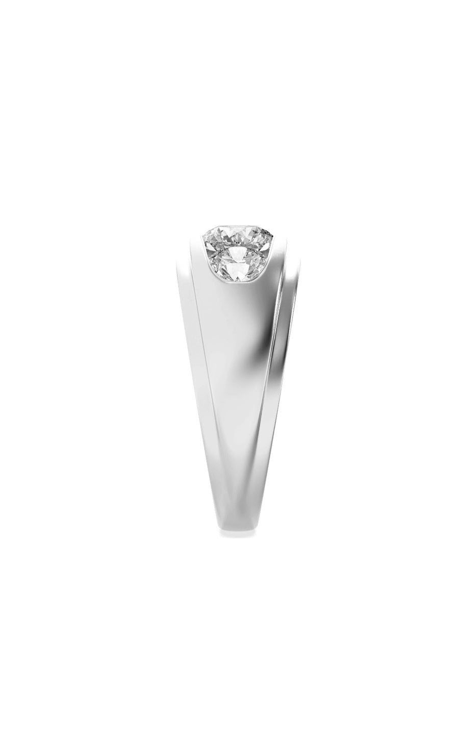 3CTW Round Shaped Lab Grown Diamond (G/VS) Mens Ring in 14K Gold