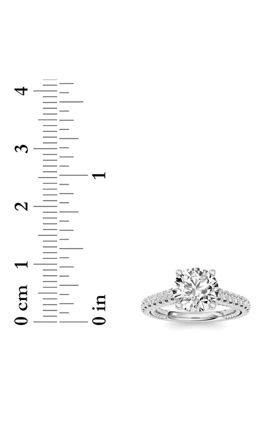 2CTW Round Shaped Lab Grown Diamond (F/VS) Two Tone Accented Rope Design Engagement Ring in 14K Gold