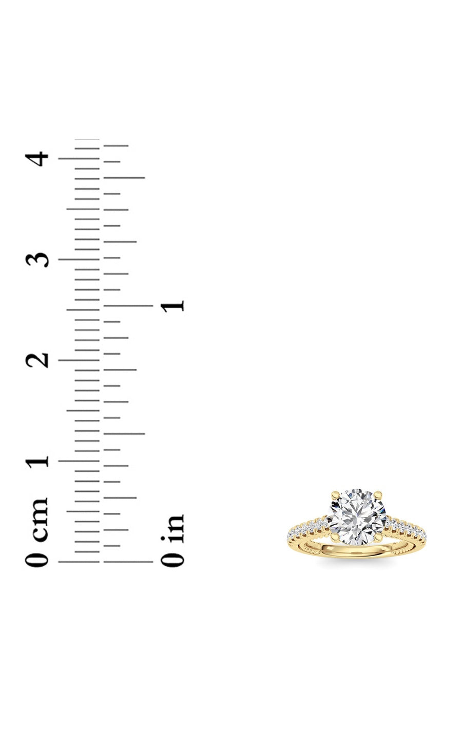 2Cttw Round Shaped Lab Grown Diamond (F/VS) Two Tone Accented Rope Design Engagement Ring in 14K Gold