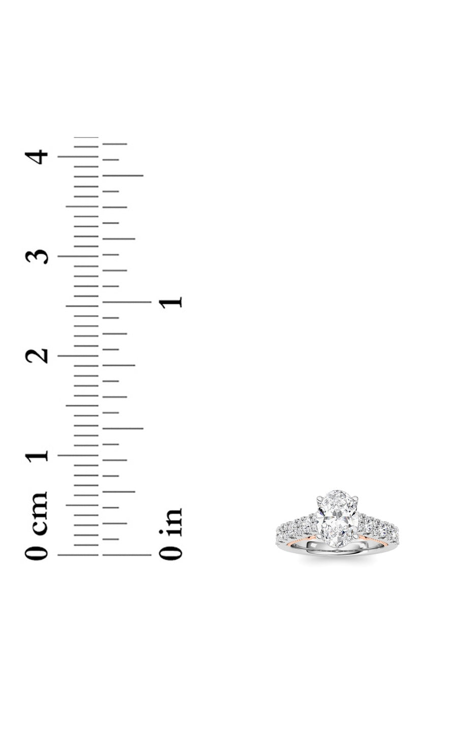2Cttw Oval Shaped Lab Grown Diamond (F/VS) Accented Milgrain Engagement Ring in 14K Gold