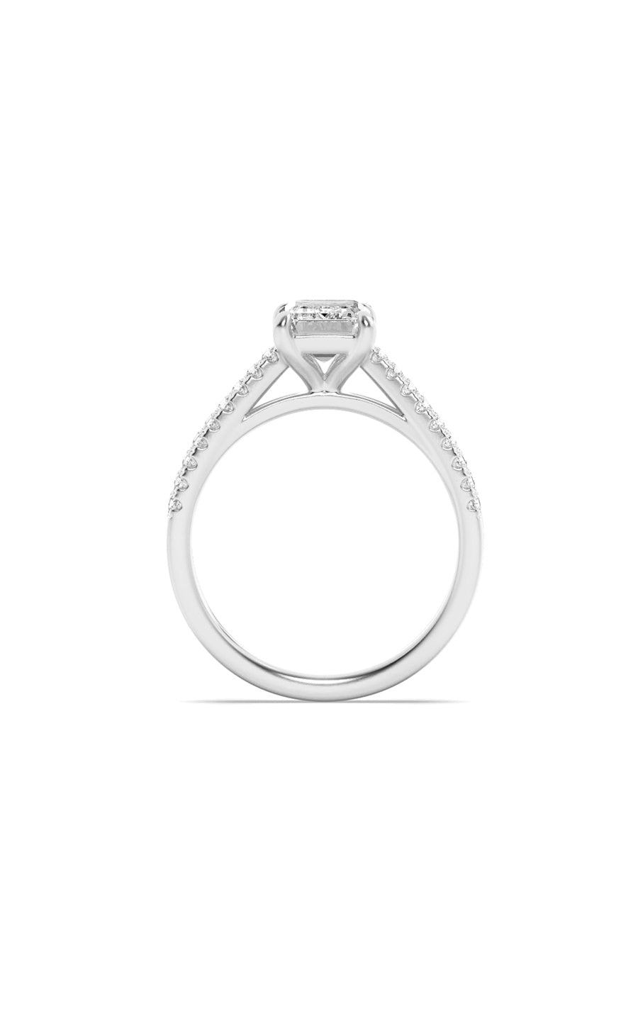 2Cttw Radiant Shaped Lab Grown Diamond (F/VS) Engagement Ring in 14K Gold