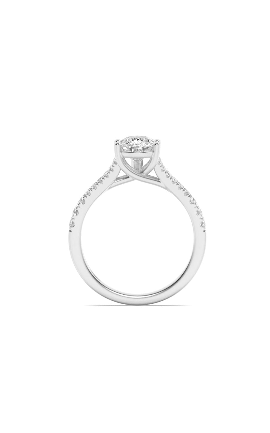 3Cttw Pear Shaped Lab Grown Diamond (F/VS) RING in14K Gold