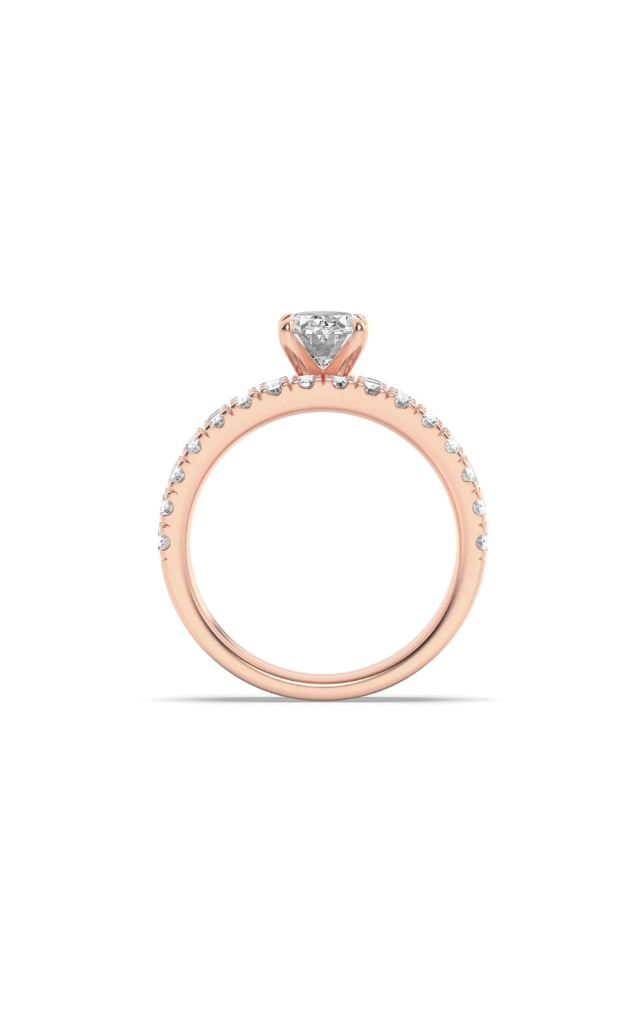 2Cttw Oval Shaped Lab Grown Diamond (F/VS) ClassicAccented  Set With Band and Engagement Ring in 14K Gold