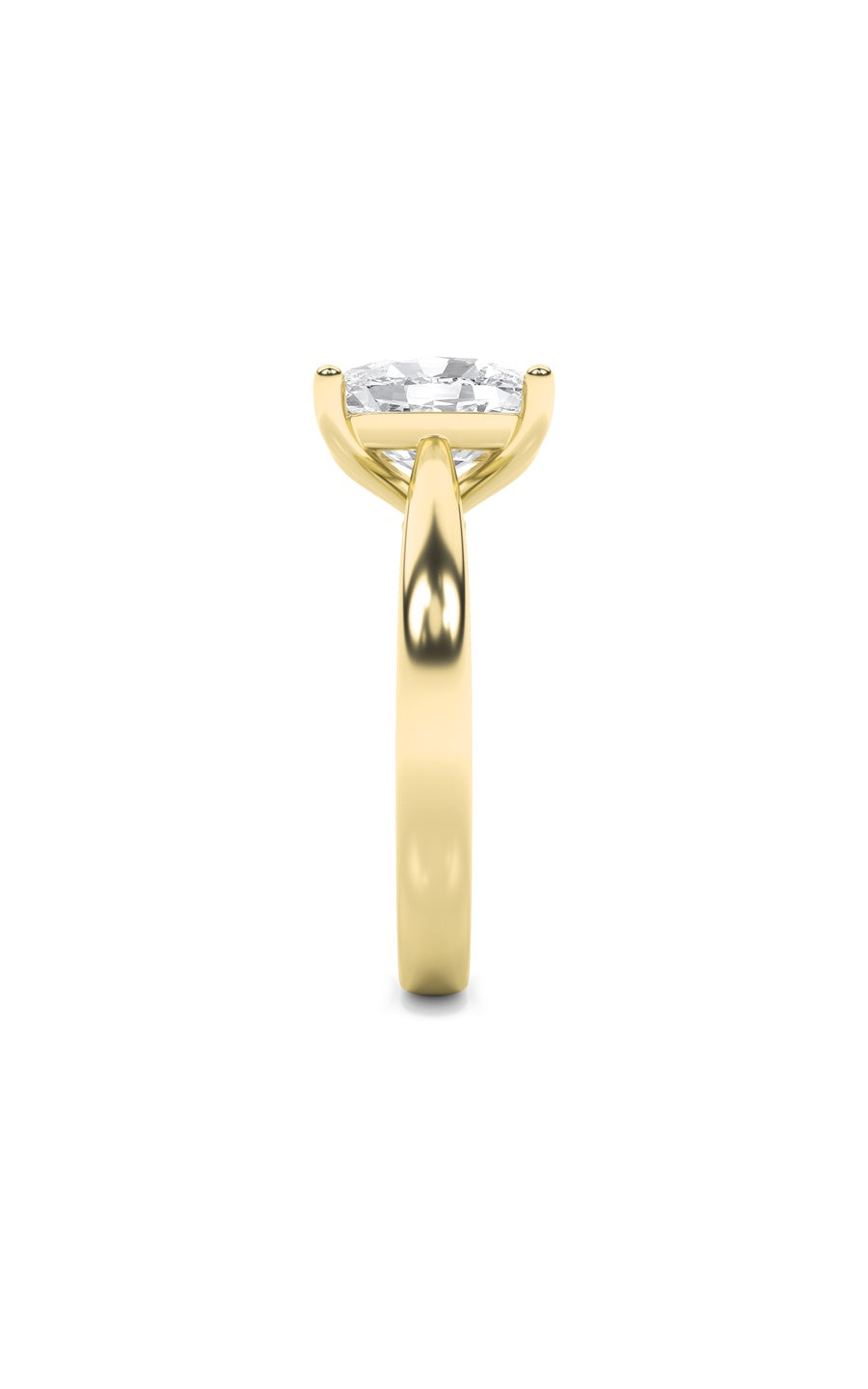 2Cttw Elongated Cushion Shaped Lab Grown Diamond (G/VS) Classic Shank Solitaire Engagement Ring in 14K Gold