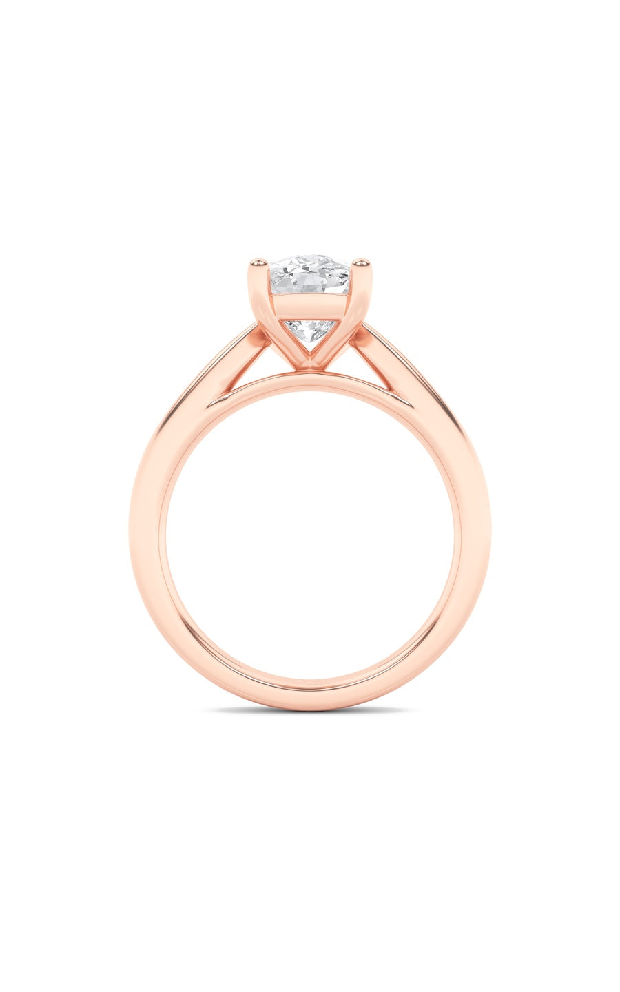 2Cttw Elongated Cushion Shaped Lab Grown Diamond (G/VS) Classic Shank Solitaire Engagement Ring in 14K Gold