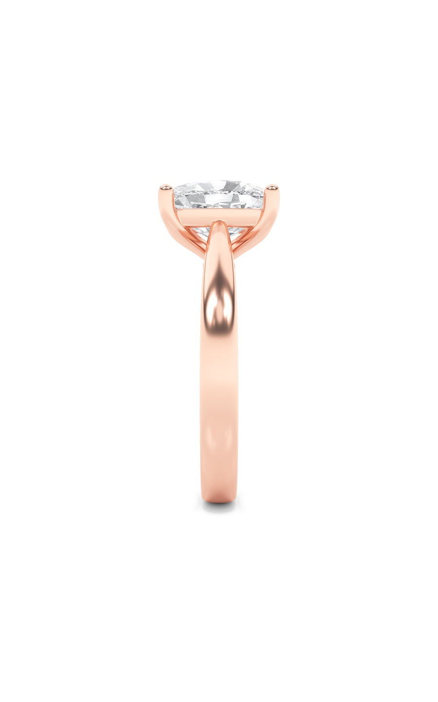 2Cttw Elongated Cushion Shaped Lab Grown Diamond (G/VS) Classic Shank Solitaire Engagement Ring in 14K Gold