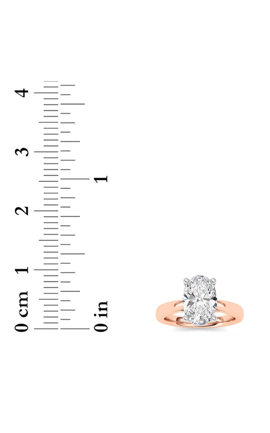 2Cttw Oval Shaped Lab Grown Diamond (F/VS) ClassicShank Solitaire Engagement Ring in 14K Gold