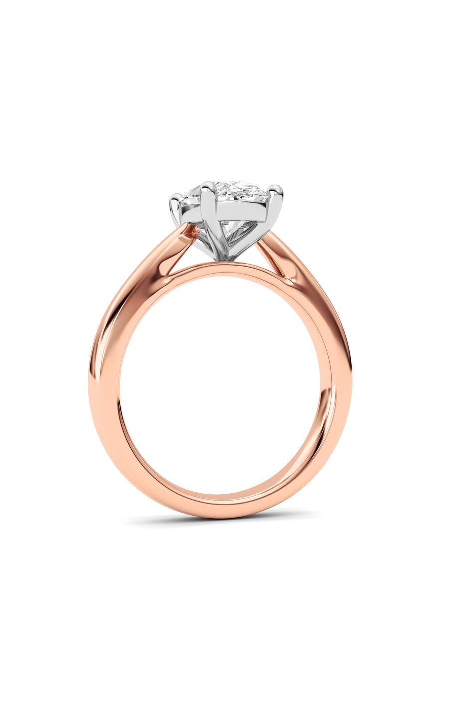2Cttw Oval Shaped Lab Grown Diamond (F/VS) ClassicShank Solitaire Engagement Ring in 14K Gold