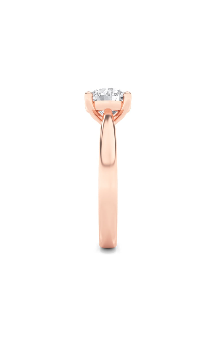 2Cttw Round Shaped Lab Grown Diamond (F/VS) Classic Shank Solitaire Engagement Ring in 14K Gold