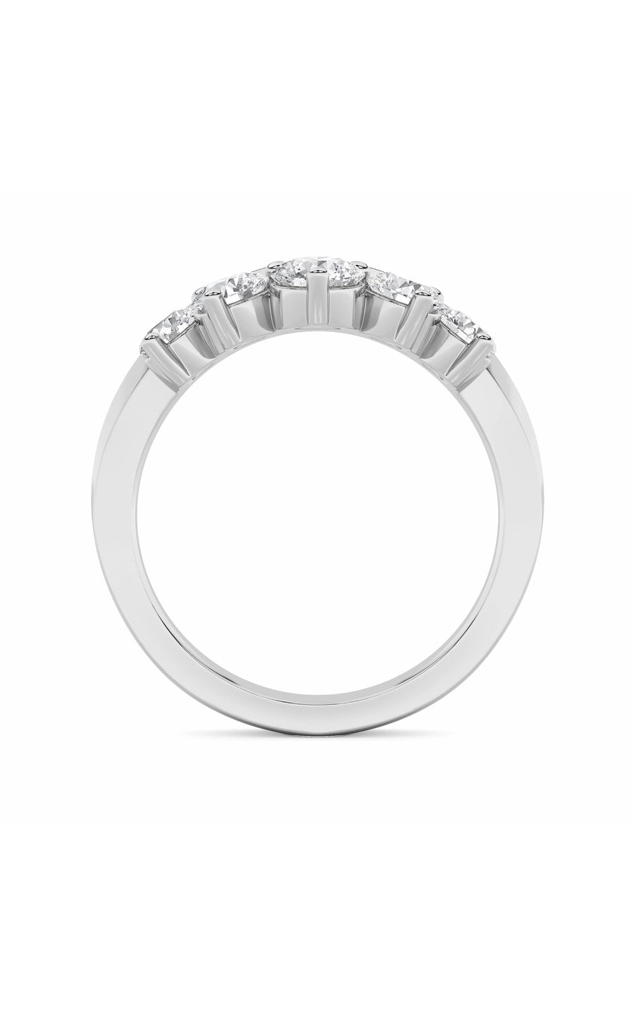 1Cttw Round Shaped Lab Grown Diamond (F/VS) FancyContour Ring in 14K Gold