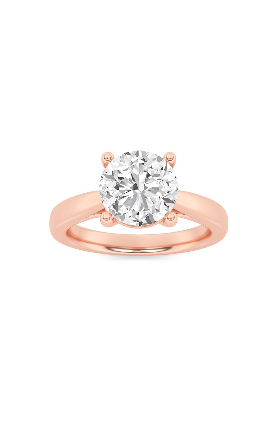 1Cttw Round Shaped Lab Grown Diamond (F/VS) InsertJacket Ring in 14K Gold