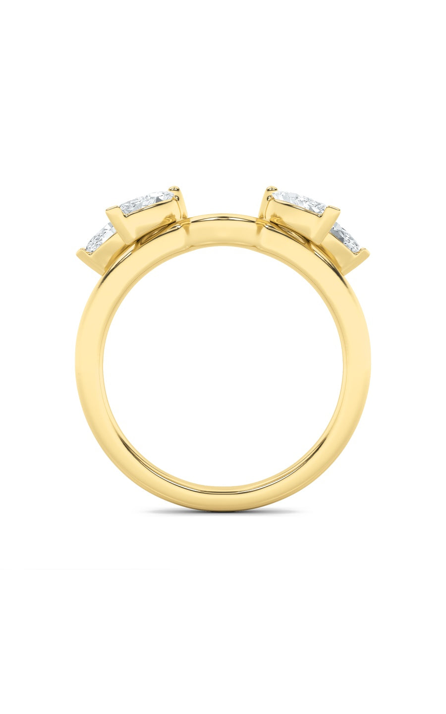 1Cttw Marquise Shaped Lab Grown Diamond (F/VS) Wrap Ring in 14K Gold