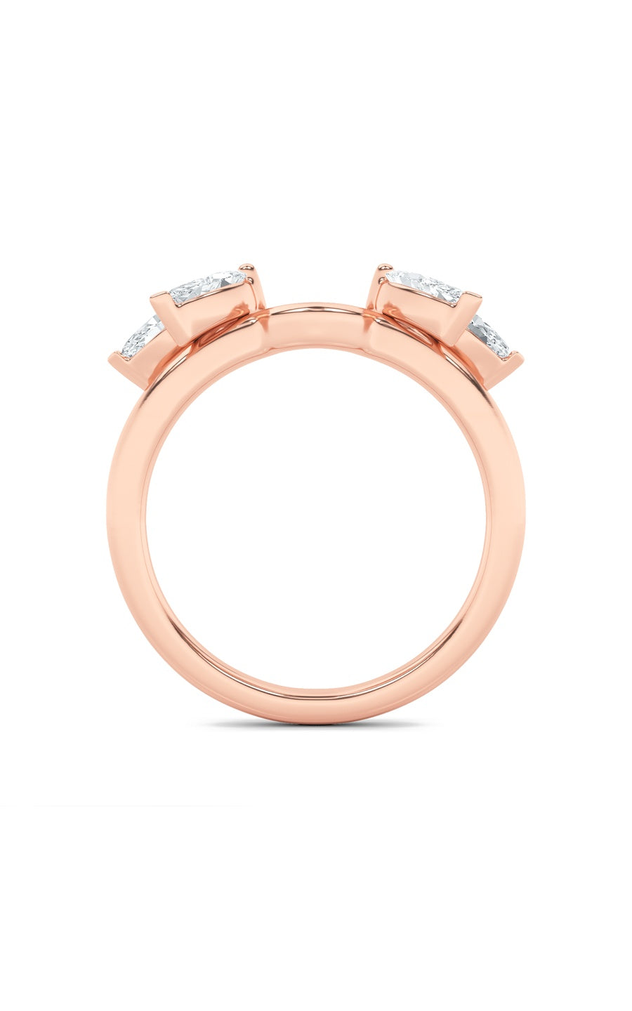 1Cttw Marquise Shaped Lab Grown Diamond (F/VS) Wrap Ring in 14K Gold