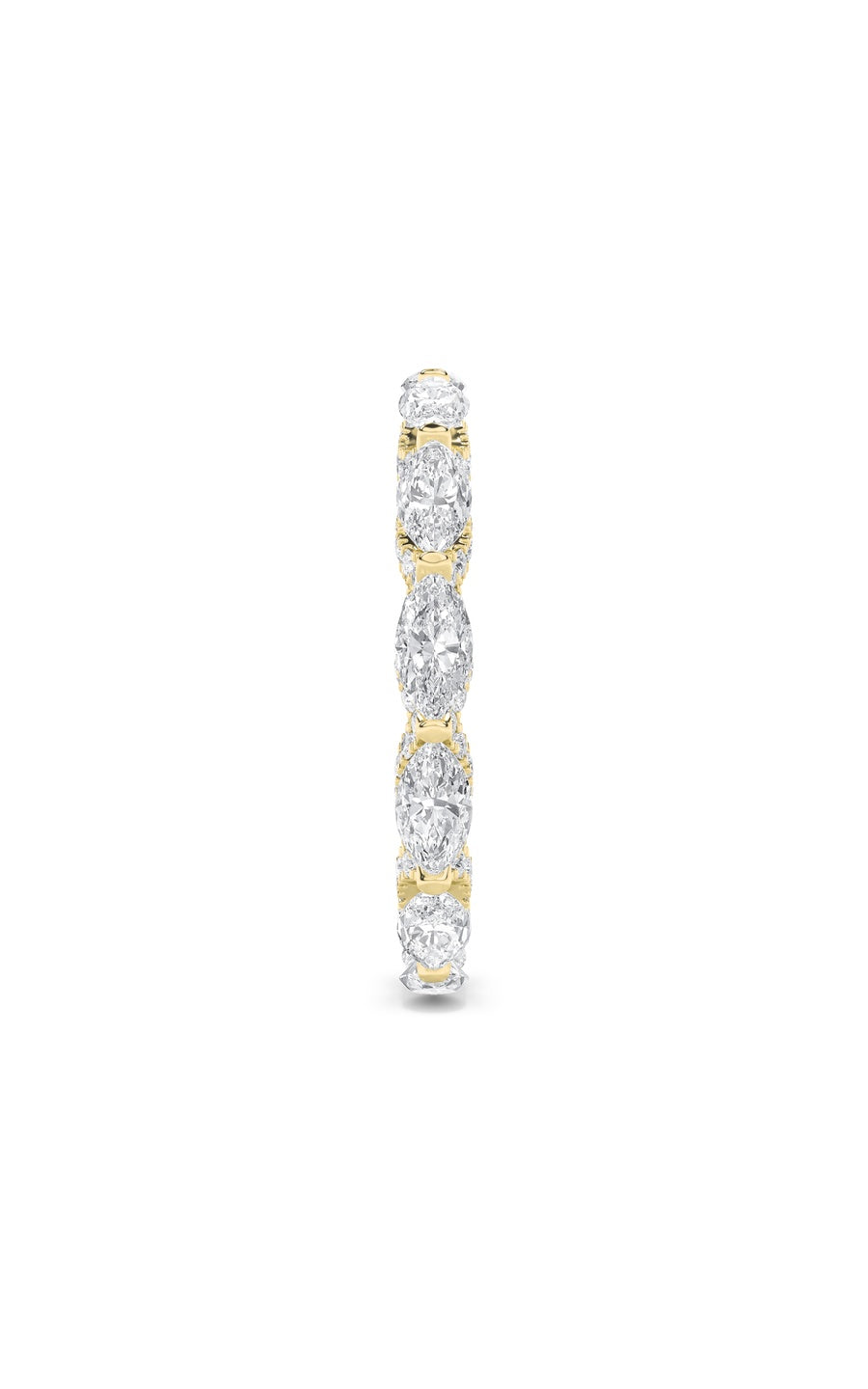 2.5Cttw Marquise Shaped Lab Grown Diamond (F/VS) Eternity Band Ring in 14K Gold
