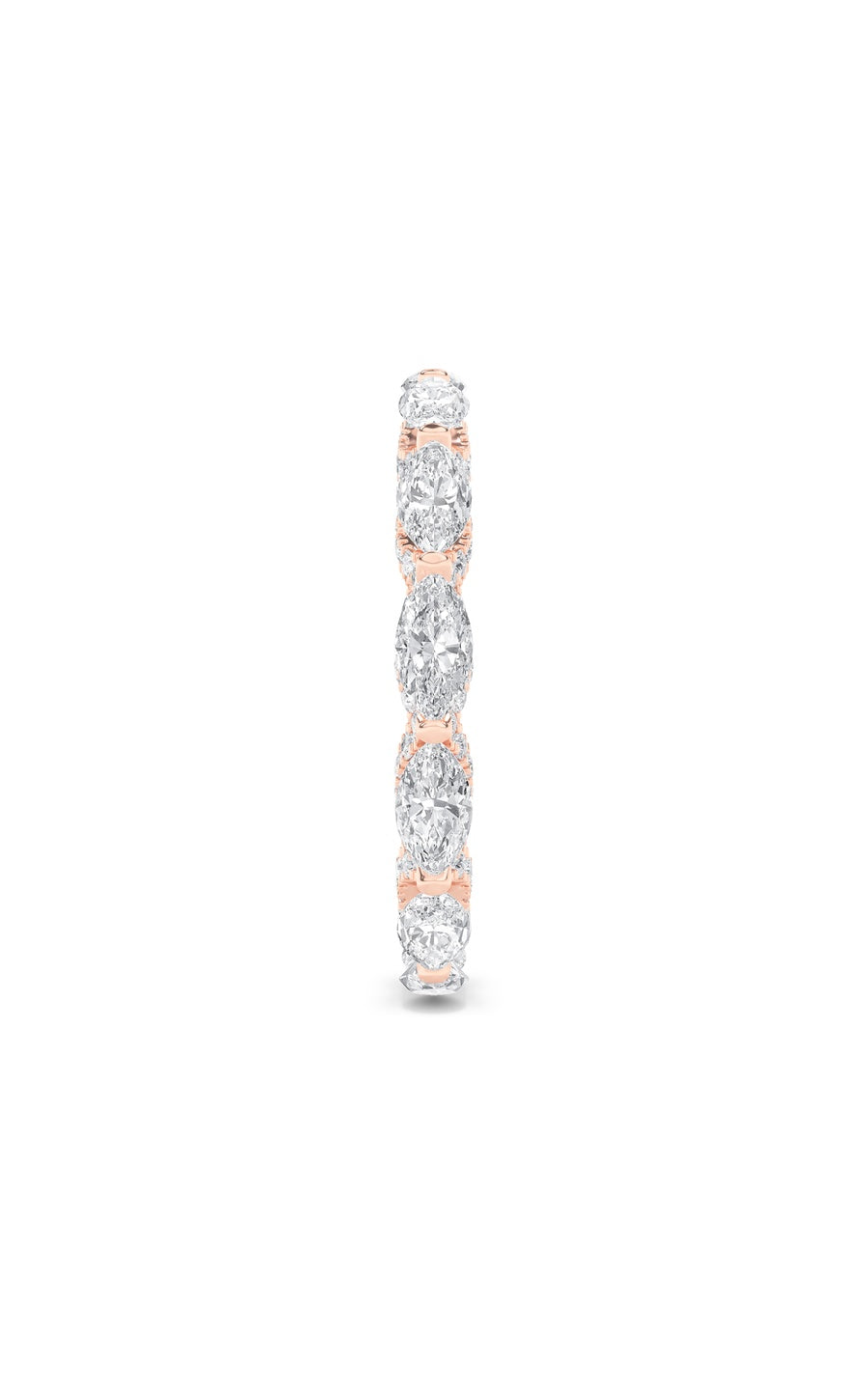 2.5Cttw Marquise Shaped Lab Grown Diamond (F/VS) Eternity Band Ring in 14K Gold