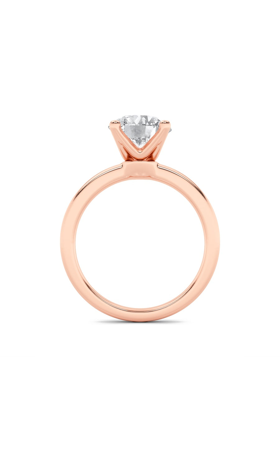 2Cttw Round Shaped Lab Grown Diamond (F/VS) Classic Solitaire Engagement Ring in 14K Gold