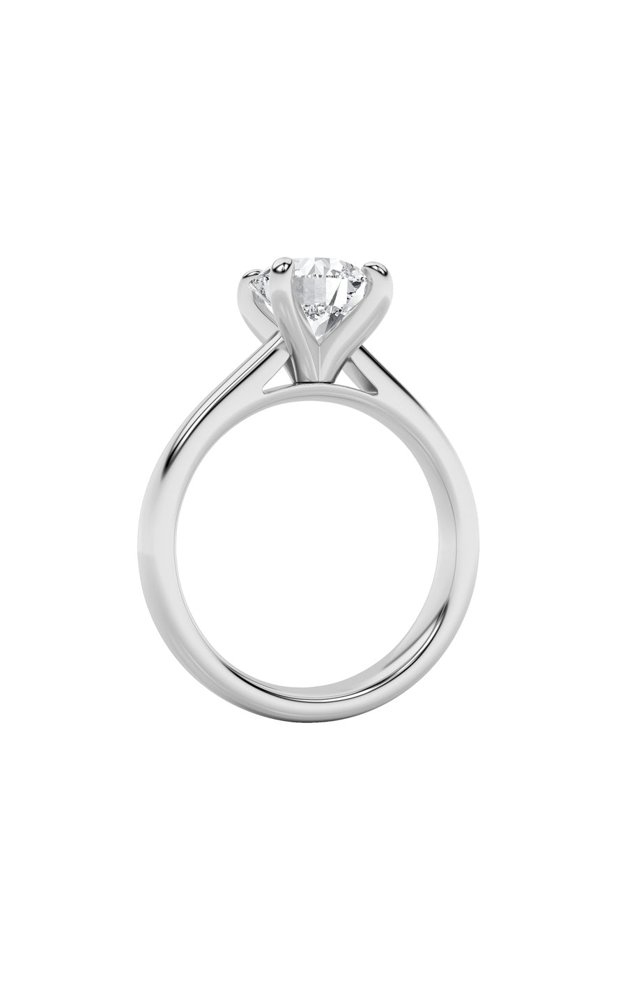 0.75Cttw Round Shaped Lab Grown Diamond (E/VS) Classic Solitaire Engagement Ring in 14K Gold