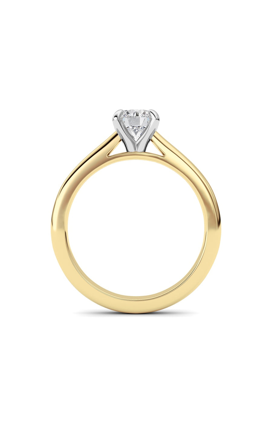 0.75Cttw Round Shaped Lab Grown Diamond (E/VS) Classic Solitaire Engagement Ring in 14K Gold