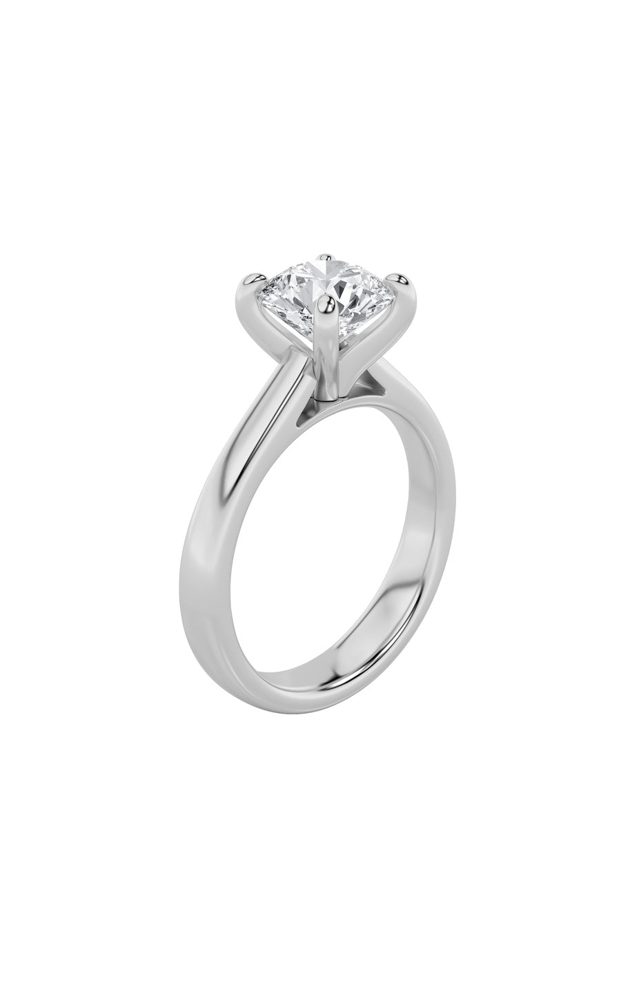 1.5Cttw Round Shaped Lab Grown Diamond (E/VS) Classic Solitaire Engagement Ring in 14K Gold