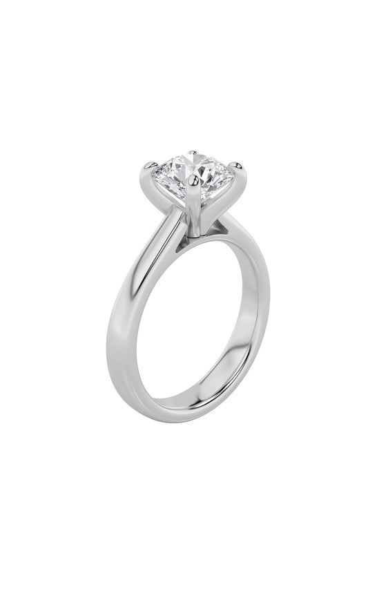 2Cttw Round Shaped Lab Grown Diamond (E/VS) Classic Solitaire Engagement Ring in 14K Gold